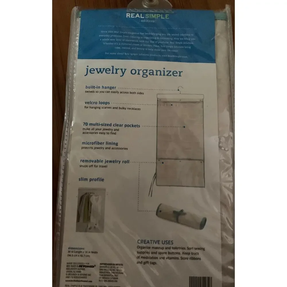 Real Simple Hanging Jewelry Organizer